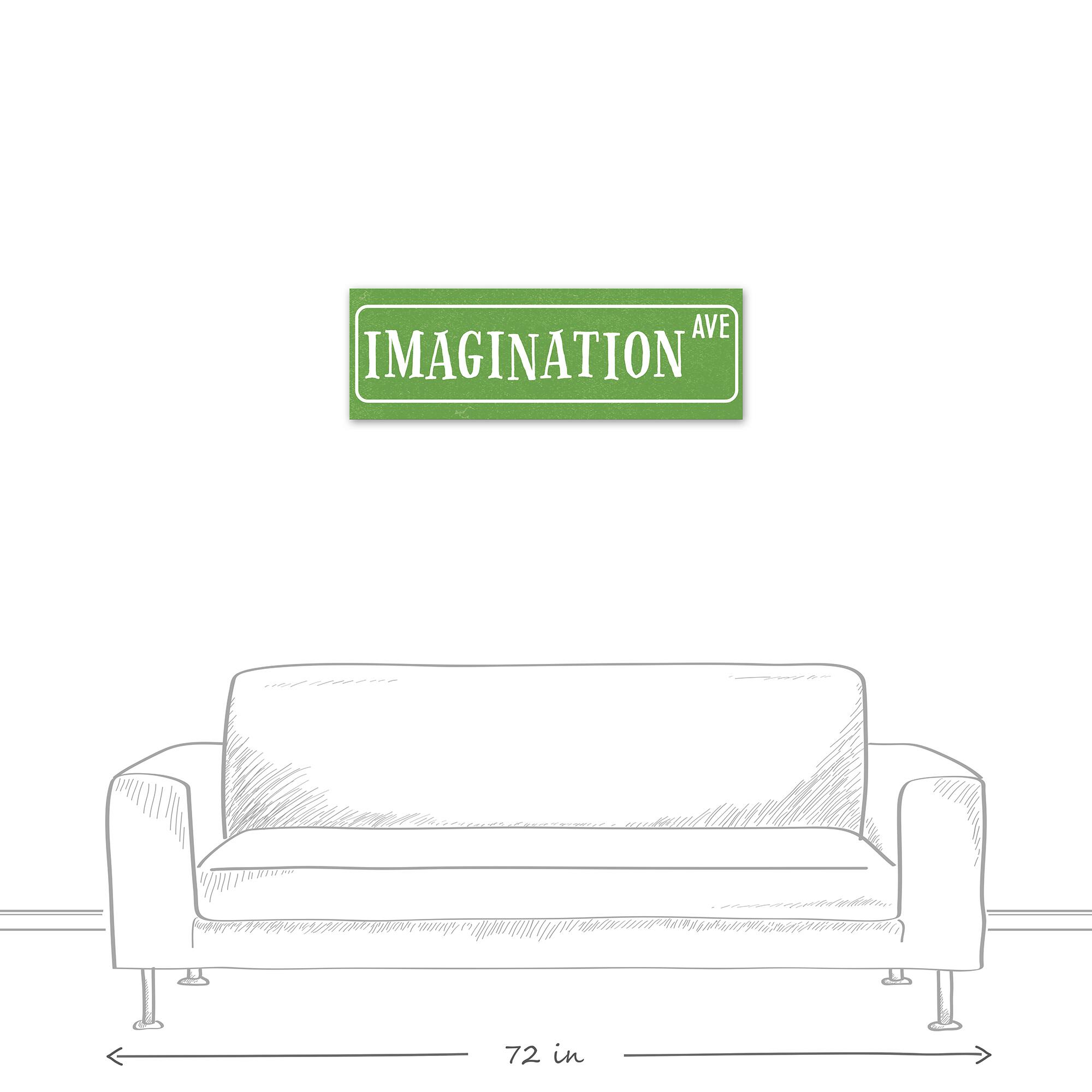 Imagination Avenue 36" x 12" Canvas Wall Art